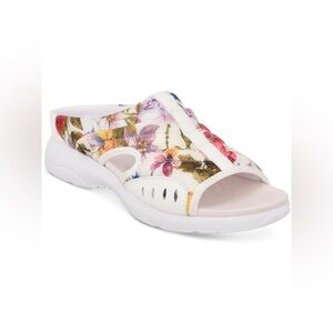 Easy Spirit Gettracker2 Floral Slide Sandals‎ Women’s Size 9 1/2N Comfort Shoes